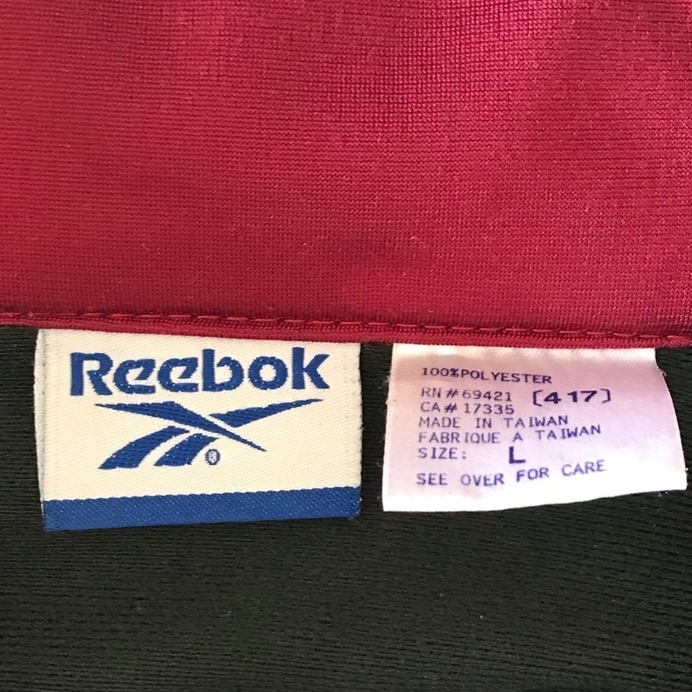Vintage Reebok Windbreaker Jacket Size Large - Picture 2 of 8